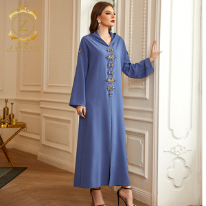 Zaynab <span class=keywords><strong>Kaftan</strong></span> Ramadán Oriente Medio Ropa árabe Monzón Moda Damas Mujeres islámicas Abaya Vestidos - Product Image 4