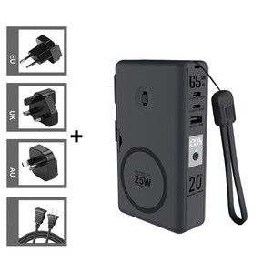 Cargador Inalámbrico Magnético de Alta Calidad con <span class=keywords><strong>Certificado</strong></span>, 20000mAh de Gran Capacidad, Carga Rápida de 25w, Power Bank Sólido con Pantalla para Teléfono y Reloj - Product Image 1