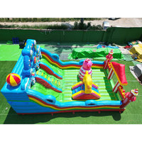 Château gonflable commercial géant, structure de jeu gonflable de carnaval, équipement d'amusement gonflable pas cher pour enfants