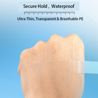 Bande adhésive transparente en PE de qualité médicale, respirante, facile à déchirer, pour pansements chirurgicaux et premiers secours