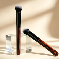 Pinceaux de maquillage écologiques en acétate pour correcteur et illuminateur, synthétiques de qualité supérieure, avec logo personnalisé, usine OEM et ODM