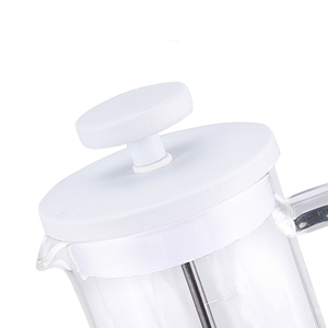 Caffettiera <span class=keywords><strong>French</strong></span> Press con Stantuffo Personalizzata in Plastica Bianca per Viaggi e Campeggio Classica in Vetro per Tè e Caffè - Product Image 5