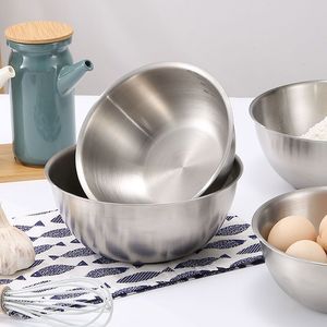 Stainless Steel Mixing Bowl With Measuring Scale Kitchen Baking Salad Bowl For Food Coffee <b>Tea</b> - Product Image 4