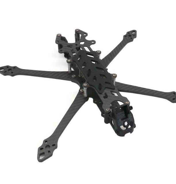 High Quality DF-V1 7inch Carbon Fiber Compatible Drone Frame Private Mold Flight Controller Camera Compatibility 143g 3-6S