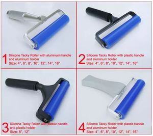 Phòng sạch bụi công nghiệp Remover màu xanh xách tay có thể giặt tái sử dụng Silicone Sticky <span class=keywords><strong>Lint</strong></span> lăn - Product Image 3