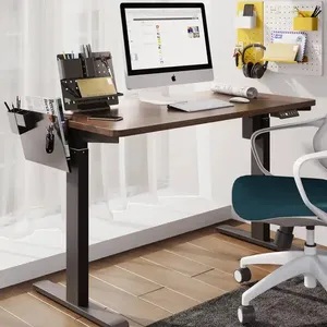 Furnitur kantor Modern ergonomis, meja berdiri elektrik dengan tinggi dapat disesuaikan