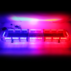 Barre lumineuse de signalisation LED super lumineuse 12/24V rouge, blanc, bleu, 120 cm/47 pouces, lumière clignotante d'urgence pour <span class=keywords><strong>ambulance</strong></span>, camion de remorquage, toit - Product Image 3