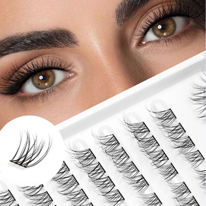 Wholesale Private Label logo 200D DIY Cluster <b>Eyelashes</b> Private Label DIY Segment Lashes Cluster Kit Eye Lashes Clusters <b>Vendor</b> - Product Image 1
