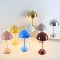 Lampe de nuit LED sans fil portable lumière chaude contrôle tactile lampe de table en forme de fleur pour la maison avec lumière de bureau et lumière de chevet