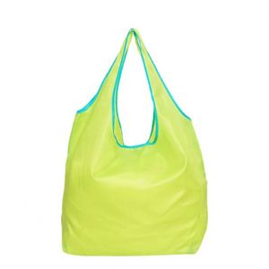 Custom Printed Logo Hot Polyester Folding Reusable Storage Shopping Bag From China - Product Image 1