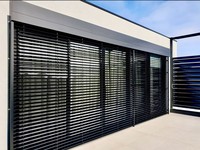Outdoor Aluminium Venezianischen Fensterläden, Außen/Externe/Jalousie Wasserdichte Outdoor PVC Aluminium Venezianischen Rollos Schattierungen