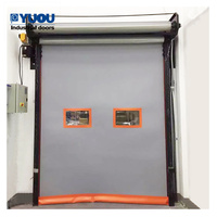 Porte rapide d'écluse à fermeture éclair PVC, couvercles en acier inox, atelier sans poussière, meilleur rapport qualité-prix d'
