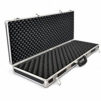 Étui en aluminium robuste pour armes à feu, directement de l'usine, acceptant la personnalisation du mousse-remplissage, étui à outils en aluminium de haute qualité
