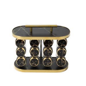 Organizador de Especias Giratorio de Acero Inoxidable de Múltiples Niveles, Resistente a Impactos, Estante de Almacenamiento de Condimentos para Cocina - Product Image 1
