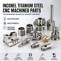 Servicio de Fabricación de Piezas Mecanizadas Personalizadas de Acero Inoxidable, Titanio e Inconel por CNC para Maquinaria Industrial