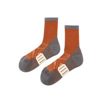 Chaussettes de randonnée en mélange de laine, coussinets renforcés, durables, pour activités de plein air, personnalisables OEM ODM disponibles en gros