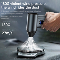 Souffleur d'air sans fil rechargeable 180W à moteur sans balais, faible bruit, pour le detailing automobile et le camping