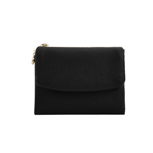 Cartera corta de cuero granulado para mujer, monedero plegable, tarjetero de gran capacidad, venta al por mayor transfronteriza - Product Image 4