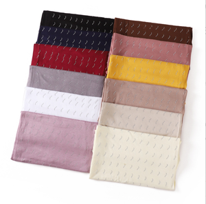 Xale en mousseline lourde 2M, xales pour les fans de football, hijab maxi en soie et coton, vêtement de créateur en soie, durag avec poche - Product Image 6