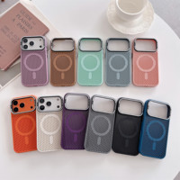 Nouvelle Coque de Téléphone 2-en-1 Tendance avec Support Magnétique pour Objectif et Dissipation Thermique en Maille, Compatible IP17 Promax