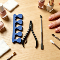 Kit de manucure et pédicure portable, outils professionnels en acier inoxydable pour le soin des ongles, ensemble d'outils pour le soin personnel des ongles