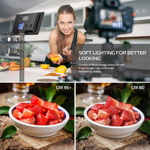 Kit de fotografía de luz suave LED de alta calidad regulable 3300K-5600K luz clave para teléfono YouTube Video y transmisión en vivo - Product Image 4