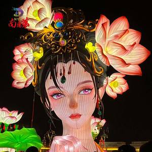 Lanternes à grande échelle Lanternes d'exposition traditionnelles pour la fête du printemps et la décoration du jour de l'<span class=keywords><strong>an</strong></span> Affichages extérieurs - Product Image 4