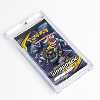Support pour Booster Pack en plastique épaissi, magnétique et robuste, pour cartes de jeu et packs de suppléments, compatible avec le jeu de cartes Wang Baokemeng Star