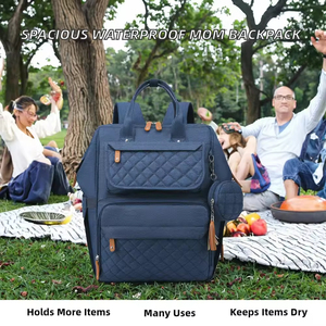 High-End <b>Women's</b> Multifunctional <b>Backpack</b> New <b>Large</b> Capacity Oxford Material Insulated Waterproof Portable Computer Interlayer - Product Image 2