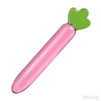 Pénis artificiel haut de gamme, plusieurs tailles, style fruit, godemiché en verre, jouet de masturbation mignon et ludique, jouet sexuel pour femme, vente en gros