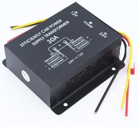 60A 50A 40A 30A 20A 10A DC Convertisseurs Entrée DC 24V Sortie 12V Convertisseurs de puissance Transformateur d'alimentation de voiture efficace