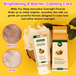 Fatazen หน้ากากสำหรับผิวหน้ามีตราสินค้าเฉพาะมีการห่อมาสก์หน้าด้วยกรดขมิ้นโคจิกลอกออกได้ในชั่วข้ามคืนพร้อมคอลลาเจนไฮโดรไลซ์ - Product Image 4