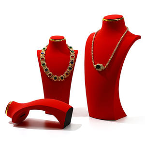 WEIMEI personnalisé Logo noir en cuir Pu collier présentoir pendentif collier bijoux Portrait cou modèle accessoires d'affichage - Product Image 6