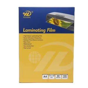 229mm * 292mm * 10mil ukuran huruf Laminating kantong panas Laminating Film Laminator 250mic