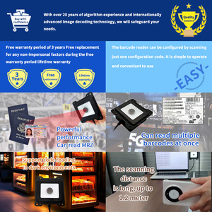 EMT6661C USB Bedrade Barcode Scanner Module 1D 2D MRZ <span class=keywords><strong>OCR</strong></span> Paspoort ID-kaartlezer Op Voorraad - Product Image 2