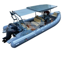 Bateau pneumatique de croisière familial Yoolwin 660 cm certifié CE à vendre
