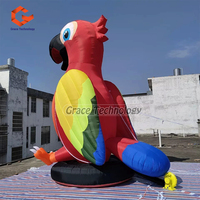 Modèle d'oiseau gonflable géant personnalisé-mascotte de perroquet pour la promotion des entreprises annonçant des objets gonflables