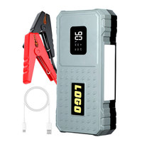 Batterie au Lithium PONFLY 12V démarreur de saut de voiture alimentation de démarrage d'urgence 8000mAh batterie de voiture Booster batterie externe