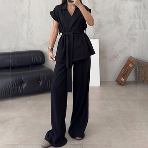 Women Set Ladies, Short Sleeve Tops Shorts Set Sexy Club PU Leather Two Piece Outfits 2 Piece Summer 2024 Two Piece Sets/ - Product Image 3