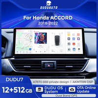 DUDUAUTO untuk Honda Accord 2017-2022 Modifikasi Android Khusus Mobil, Multimedia Dalam-Kendaraan, GPS, Car-play, Layar Navigasi Otomatis