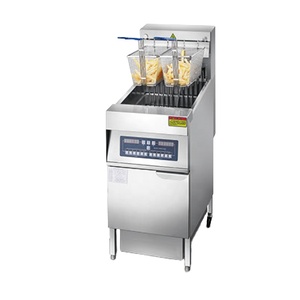Vertical Electric Deep-frying Oven with Lifting Filtration Function Double-cylinder Shortening Oil and Soluble Deep-frying Pan - Product Image 2