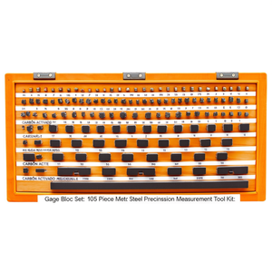 Gage Block <b>Set</b> 105 Piece Metric Steel <b>Precision</b> Measurement Tool Kit - Product Image 2