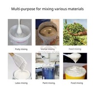 Mélangeur électrique portatif à double axe pour peinture, mastic et mortier de ciment