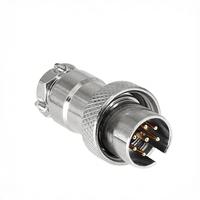 Connecteur GX16 16MM IP55 Aviation GX16-8P Mâle-Femelle 8 broches Placage Nickel Personnalisé M12 8 broches Couleur OEM