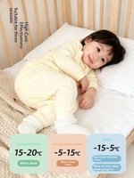 Baby-rompertje van katoenmix met knoopsluiting, unisex, pasgeboren, lente/herfst pyjama, onesie voor kruipen