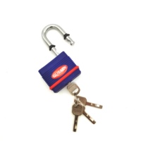 Cadenas en fer Samhoo bleu antivol, étanche, antirouille, isolant, avec clé, pour tiroir supérieur - Vente en gros