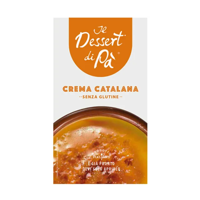 Budino italiano di alta qualità il Dessert di Pa Crema Catalana brick 1L per HORECA e shop