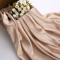 Tissu en fibre durable de haute qualité, tissu recyclé, satin uni, tissu en acétate Naia, vente en gros