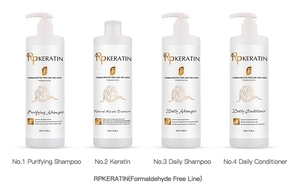 Después del tratamiento complejo <span class=keywords><strong>de</strong></span> queratina Uso diario Alisador Cabello <span class=keywords><strong>Champú</strong></span> y acondicionador <span class=keywords><strong>de</strong></span> queratina - Product Image 3