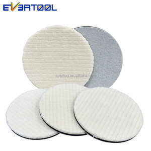 EVERTOOL Tampone di Lucidatura in <span class=keywords><strong>Lana</strong></span> Striata, Tampon de Polissage Laine Cotelee, Tampone per Lucidatura e Ceratura Auto in <span class=keywords><strong>Lana</strong></span> - Product Image 2